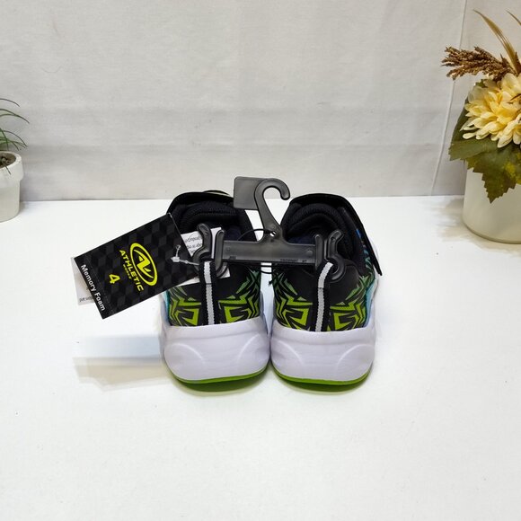 Athletic Works Light-Up Sneaker Boy 4 Bungee Laces Hook Loop Strap On/Off Switch - Picture 7 of 14